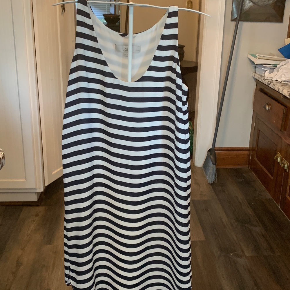 Loft petites flowy chiffon shift dress. Worn about 5x